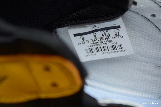 AR1020-700 Toe' Jordan Retro OG High Air 'Yellow AR1020-700 1 0512